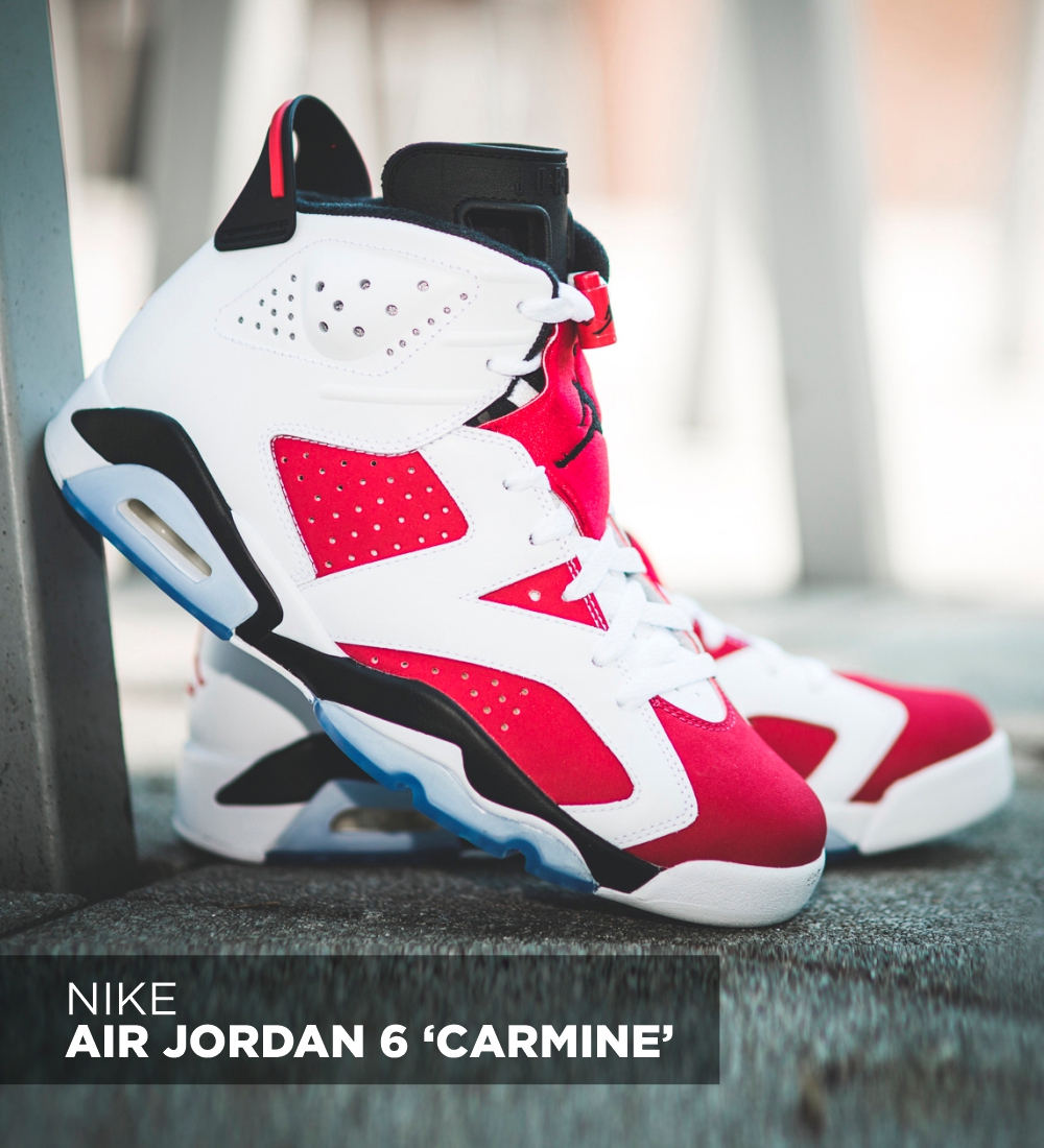 Кроссовки Nike Air Jordan 6 «Carmine»