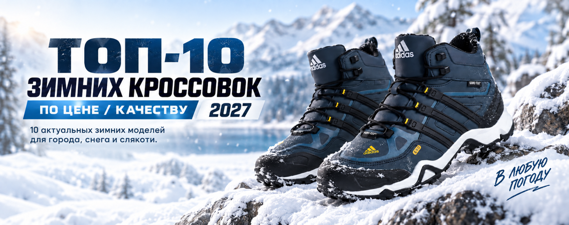 ТОП-10 зимних кроссовок в 2027 году по цене / качеству