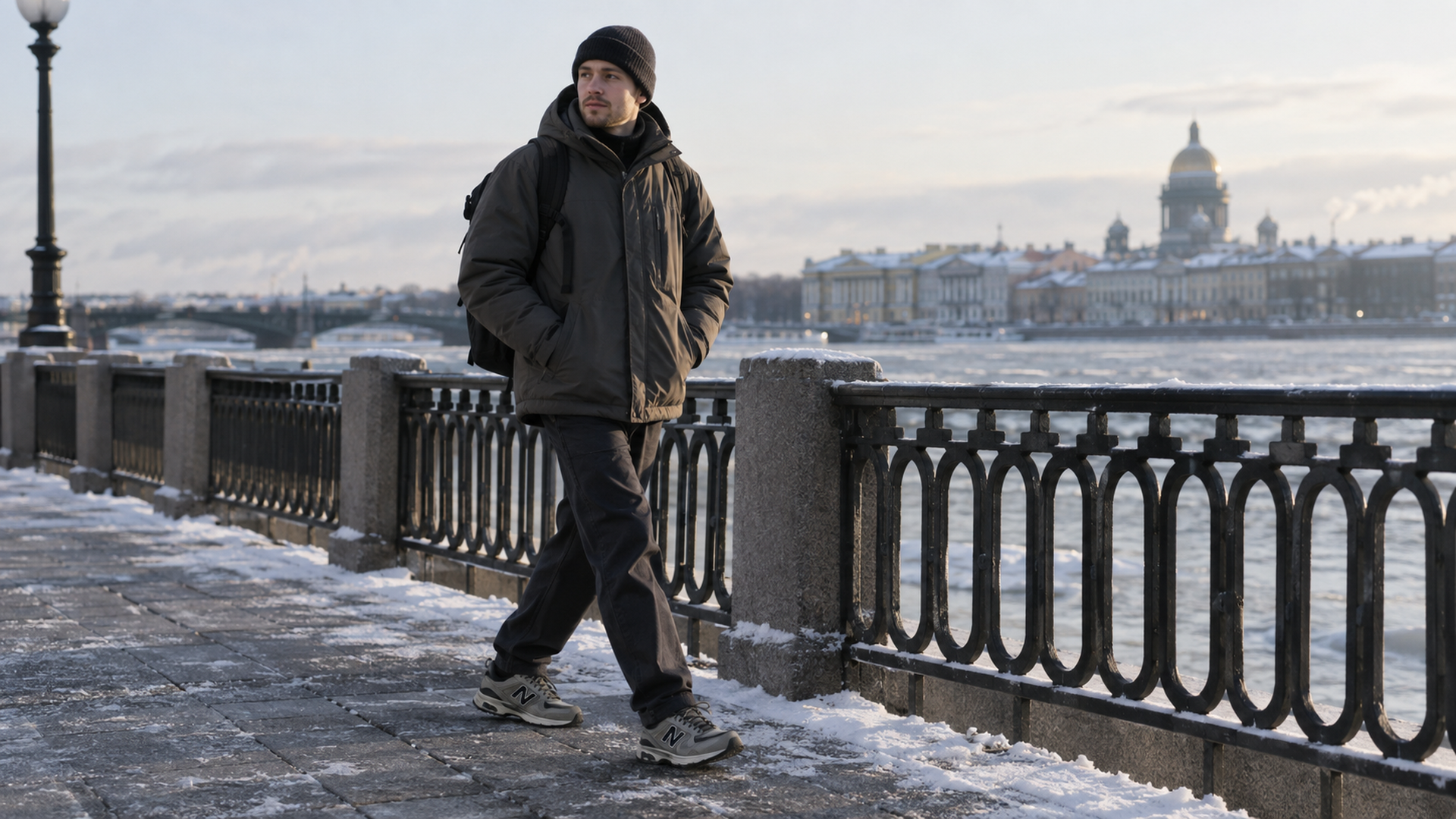 New Balance 1906D Mid на долгой зимней прогулке по городу