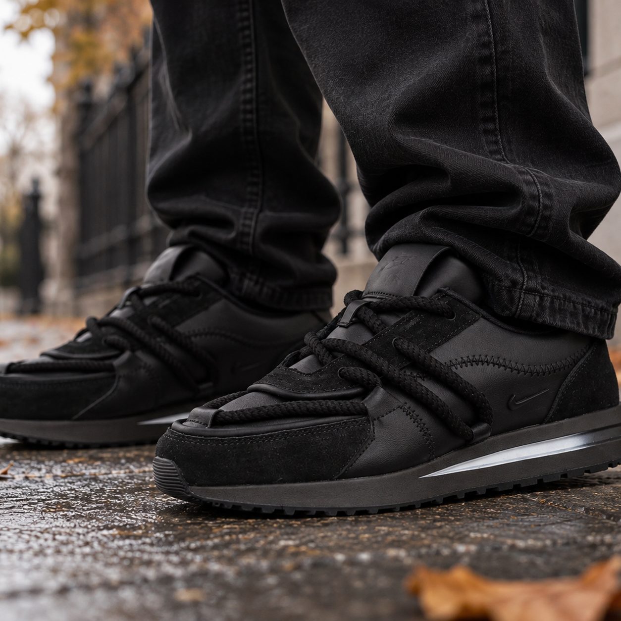 Nike — крупный план на ноге