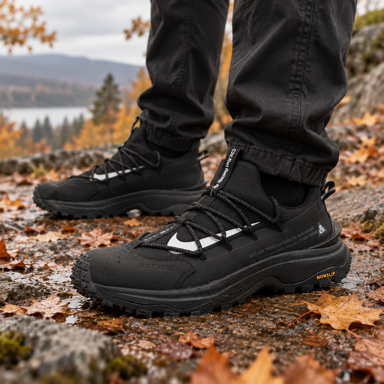 Nike ACG — крупный план на ноге